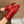 TOUCHSCREEN GLOVES IN RED LAMBSKIN AND FABRIC LINING 463860