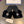 GLOVES IN BLACK WOOL WITH LARGE BOW 464996