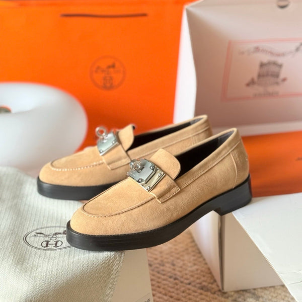 HM Hot Loafer Beige Suede 531375