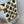 LV 3D Scarf 220cm White Black Sheep Wool 967204