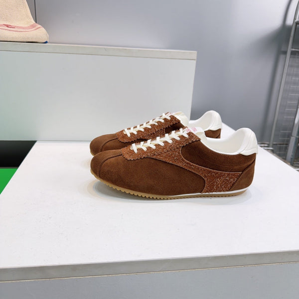 BV Shot Sneakers 26s Brown Suede Leather 107347