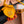 Leather Bag Charm Yellow Orange 240348