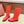 LP Mid-Calf Boots 20mm Red Cowhide Sheepskin 447743