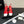CC Slingback Block Heel White Red Leather 864114