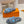 LV Fur Slippers Gray With Blue Text Pure Wool