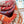 Jungle Love Stamped Scarf 140 CM In Orange Colorful Cashmere And Silk 210985