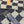 DAMIER SCARF 180 CM IN MIDNIGHT BLUE MIX GRAY CASHMERE 388316