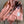 SCARF 200 CM IN BLUSH PINK CASHMERE WITH COLORFUL FLOWER 405253