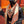 HM Dressage Tressage 140 CM Orange White Colorful Cashmere And Silk 293225