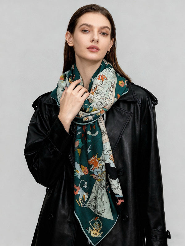 HM Equestrian Academy 140 CM Dark Green Cashmere and Silk 293273