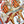 Harnais De Coeur Scarf 135 CM In Orange Colorful Cashmere And Silk 381092