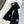LONG SCARF 200 CM IN BLACK CASHMERE AND SILK 396411