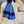 SCARF 180 CM IN TRUE BLUE CASHMERE 403869
