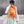 Scarf 180 CM Orange Mix Light Beige Cashmere