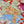 Square Scarf 135CM In Light Blue Colorful Cashmere And Silk