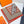 Scarf 140 CM In Orange Red Colorful Silk