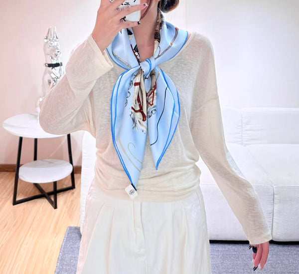 HM 26s Scarf 90 In Silk 303194