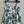CD 25 Pattern Printed Suspender Dress White Blue Cotton Polyester