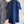 Miumiu 2025 Short-sleeved Pleated Dress Navy Blue Cotton