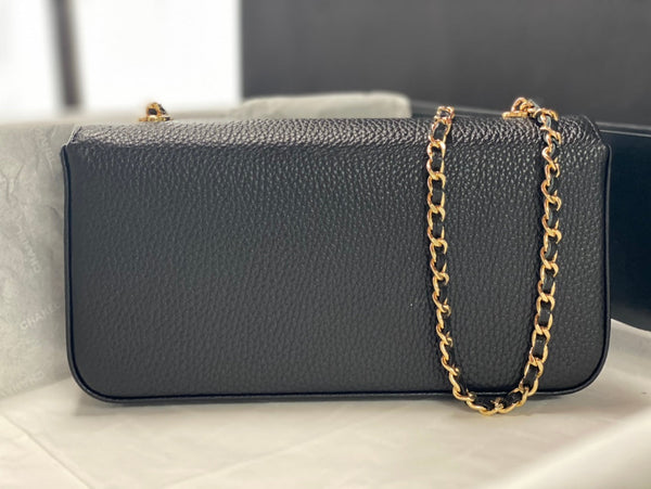 Chane 2026 Gemstone-encrusted Double-C Bag 22cm Calfskin