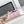 CC MINI 13 CLUTCH WITH STRAP IN LIGHT PINK LAMBSKIN ATTACH BOW