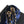 CC 26K Flap Bag 21cm Navy Blue Silk Sequin