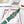 The Bold Edition Reversible Belt 30mm Green White Calfskin Silver Buckle