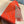 CASAQUE ENTRELACS EQUESTRES 190 CM SCARF IN ORANGE RED CASHMERE