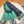 Casaque Entrelacs Equestres Scarf 195 CM Black Mix Jade Green Cashmere