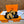 HM IZMIR SLIPPER SAFFRON AND BLACK CALFSKIN