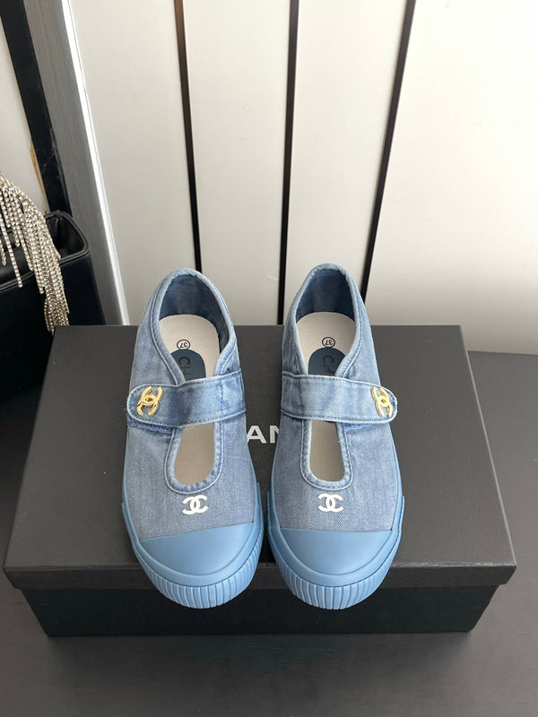 CC 26s Mary Jane Sneakers Blue Canvas 945161