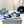 PRA DOWNTOWN NAPPA SNEAKERS WHITE AND COBALT CALFSKIN