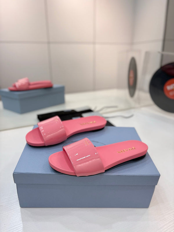 Pra Slides Pink Patent Leather 834594