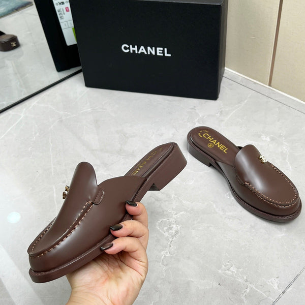 CC 25C Mule Chocolate Calfskin