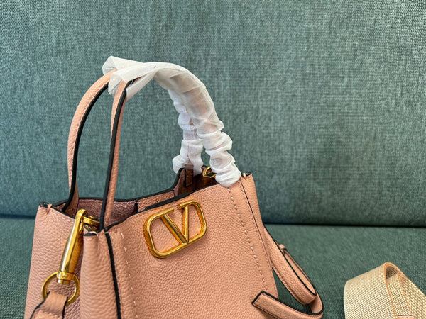 VALENTINO small 19 handbag blush pink calfskin 538535