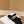 CD Sandal Black White Fleece And Canvas Fabric