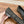 ballet flat beige black tweed grosgrain