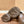 GRAFFITI THICK-SOLED CHEF SHOES IN BROWN RUBBER