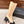 CC 25 Chelsea High Boots With Chain 85mm Black Beige Calfskin 428216