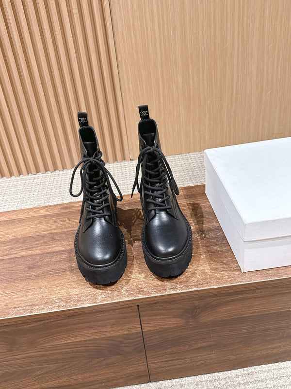 Celine 25 Boot Black Calfskin 554009
