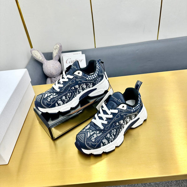 CD Chrono Sneaker 40mm In Navy Blue Mesh Fabric 994568