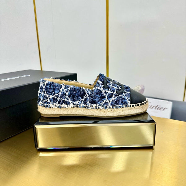 CC 25s Slip–on Espadrilles Blue Tweed 297822