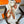 HM A Toute Allure Scarf 140 Ivory Orange Cashmere Silk 200680