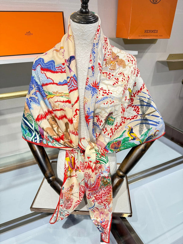 HM 26s Scarf 140 In Cashmere And Silk 217520