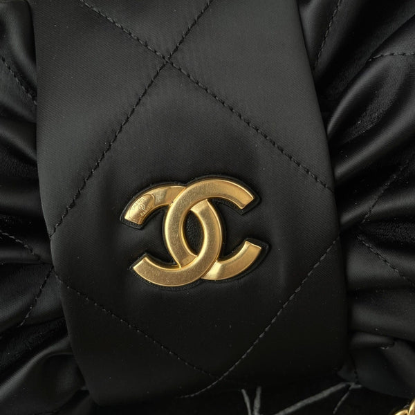 CC 25K Bow Bag 38cm Black Canvas