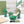 platform pump with double g green patent leather