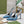 GG CRYSTAL HIGH HEEL SANDAL CERULEAN LAMBSKIN