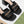 GG High Heels Half Slippers Black