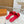 LV Mare Flat Mule Red Rose Sheepskin