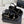 THICK-SOLED CHAIN HEART SANDAL IN BLACK VELVET